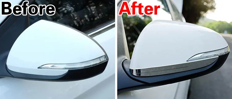 Аксессуары нержавеющая сторона заднего вида крыла зеркала отделка наклейки для