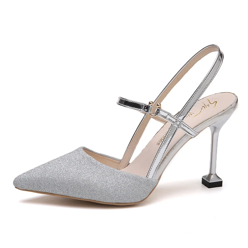 Элегантные летние босоножки высокие ботинки на каблуках цвета: золотистый