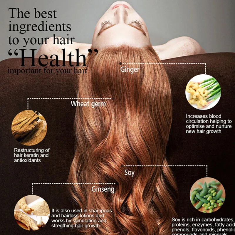 

100ML Herbal Scent Hair Loss Treatment Shampoo Natural Ingredients No Irritating Moisturizing Shampoo