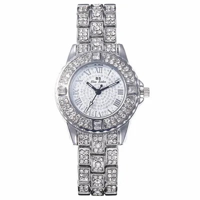 sliver Montre femme, новинка, женские часы, стразы, женский браслет, наручные часы, женские модные часы, женские аналоговые кварцевые часы из сплава, BM207 - Цвет: sliver
