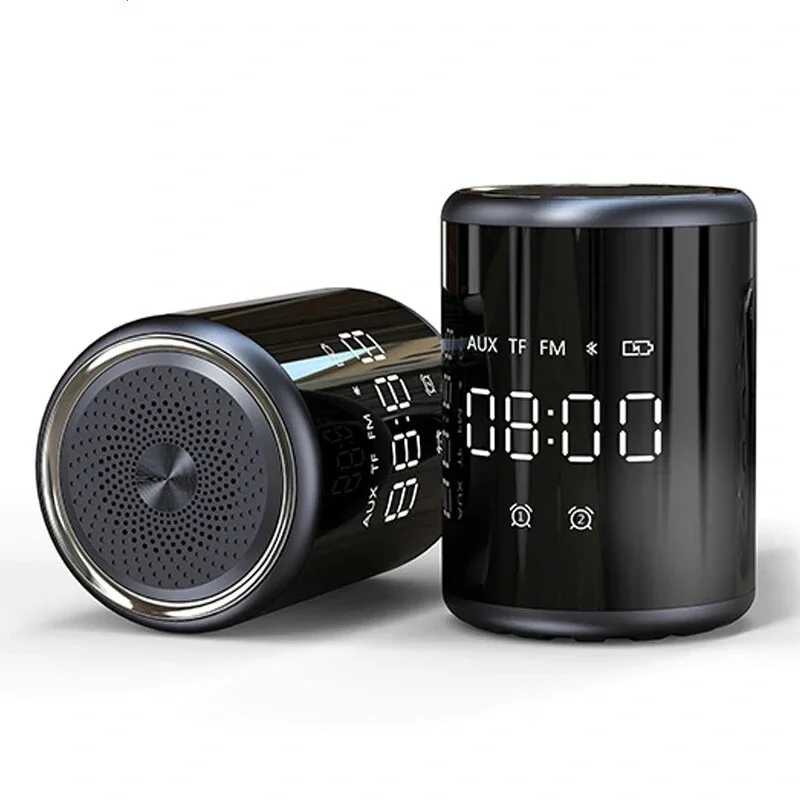 

Bakeey A18 Bluetooth Speaker LED Screen Alarm Clock Portable Loud Stereo Sound Rich Bass TF/AUX/FM Radio Player with Mic