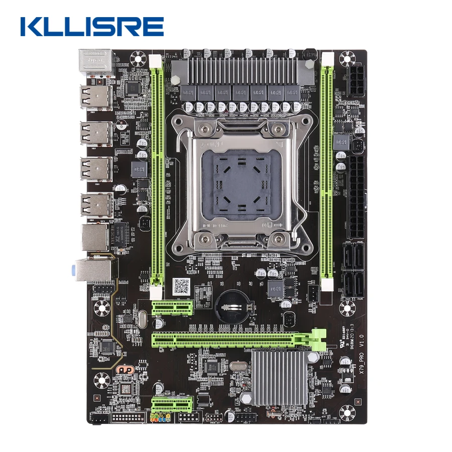 Kllisre X79 MS2.0 материнская плата LGA2011 комбо E5 2620 V2 2 × 4 ГБ = 8 Гб 1333 МГц DDR3 память ECC