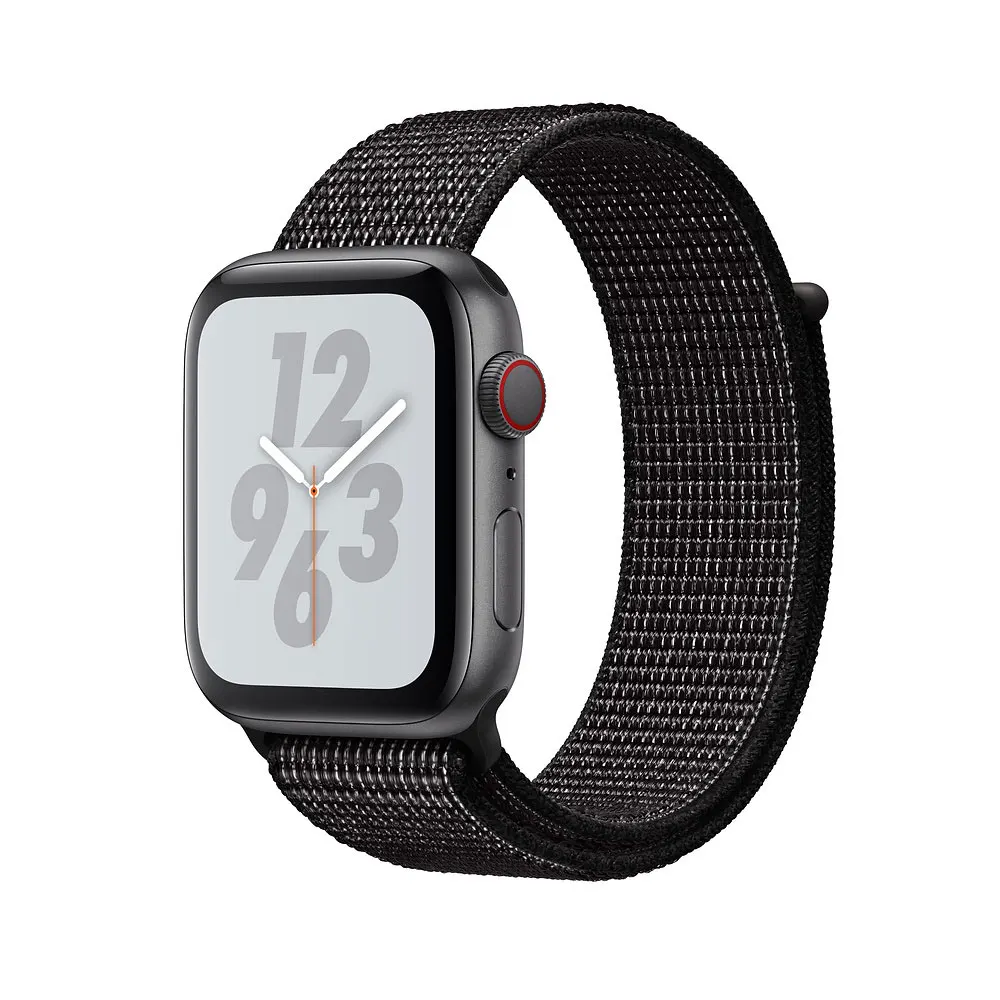 Reflector black Нейлоновый спортивный бесшовный ремешок для наручных часов Apple Watch, ремешок 42 мм, 38 мм и нержавеющая сталь металлический корпус 44 мм/40 мм наручных часов iWatch, 5/4/3/2/1 браслет, ремешок на запястье для наручных часов аксессуары - Цвет ремешка: Reflector black