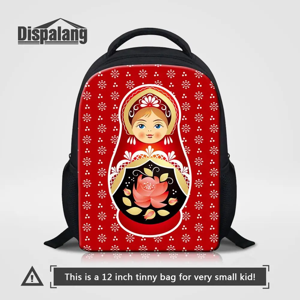 Dispalang Дети Прекрасный талисман школьные сумки Русская Матрешка кукла Печать