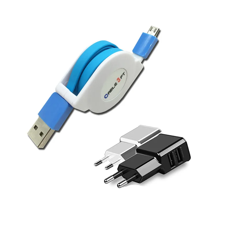 Выдвижной Кабель Micro USB для Xiaomi Redmi 8 6 7A Plus Note 4x 5a Pro 2/3 метра зарядный кабель адаптер
