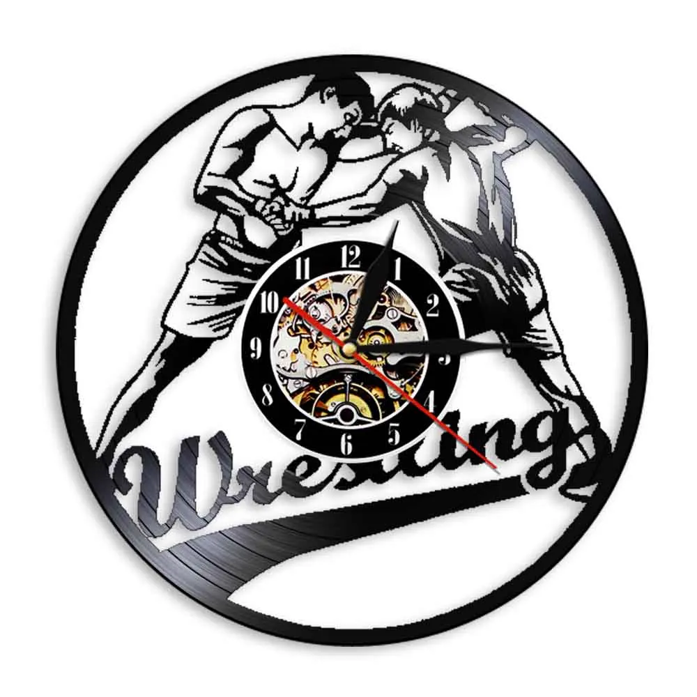 Винтажные настенные 3d-часы с виниловой пластиной современный дизайн боевые