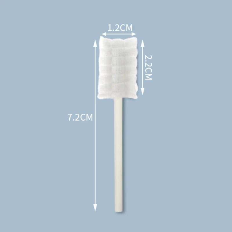 30 шт. одноразовые марлевые зубные щётки бумажные стержни для чистки полости рта