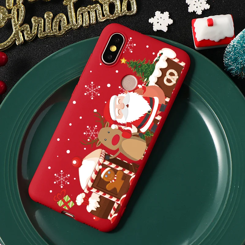 Kho-sdhp4wu Рождество Лось для ТПУ Xiaomi mi CC9 9T Pro 9 SE F1 A1 A2 5X6X8 Lite красный mi Note 8 7 6 5 Pro 7 K20 Pro 7A 6A счастливый новогодний чехол - Цвет: Kho-sdhp4wu