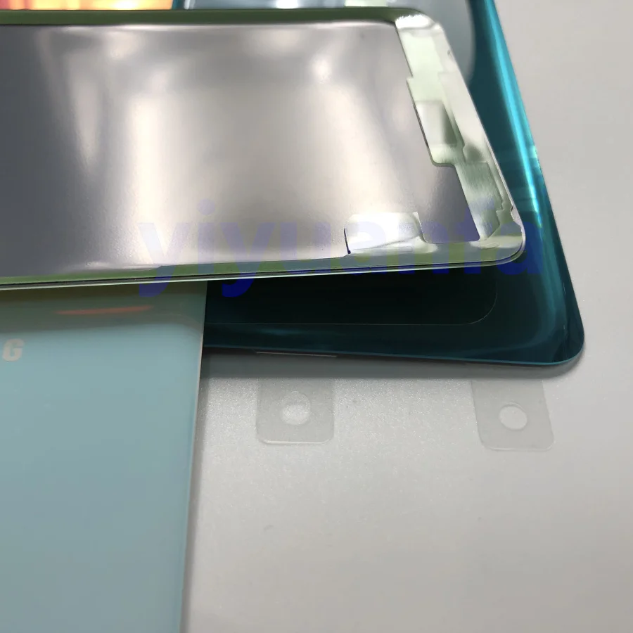 Для samsung Galaxy S10e G970 G970F G970FD задняя крышка батарейного отсека задняя стеклянная крышка Корпус чехол Замена батарейного отсека стекло камеры S10