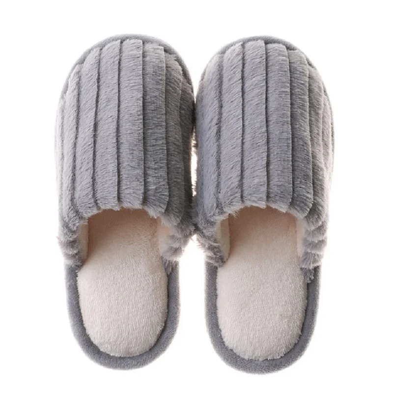 Winter Women Shoes Warm Indoor Slippers High Quality Furry Couple Lovers Home Slippers Butterfly-knot  Female Cotton Footwear