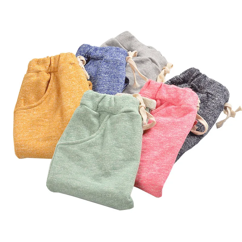 Брюки для мальчиков детская одежда на весну и осень хлопковые детские шаровары