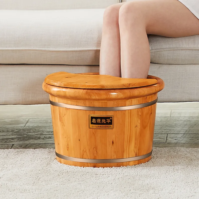 Cedarwood ванночка для ног деревянная деревянное ведро дома цельное дерево