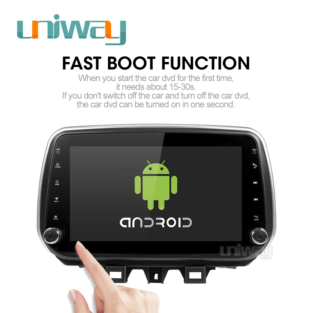 Uniway android 9 0 2G + 32G Автомобильный dvd плеер для Hyundai Tucson/IX35 2018 мультимедийный