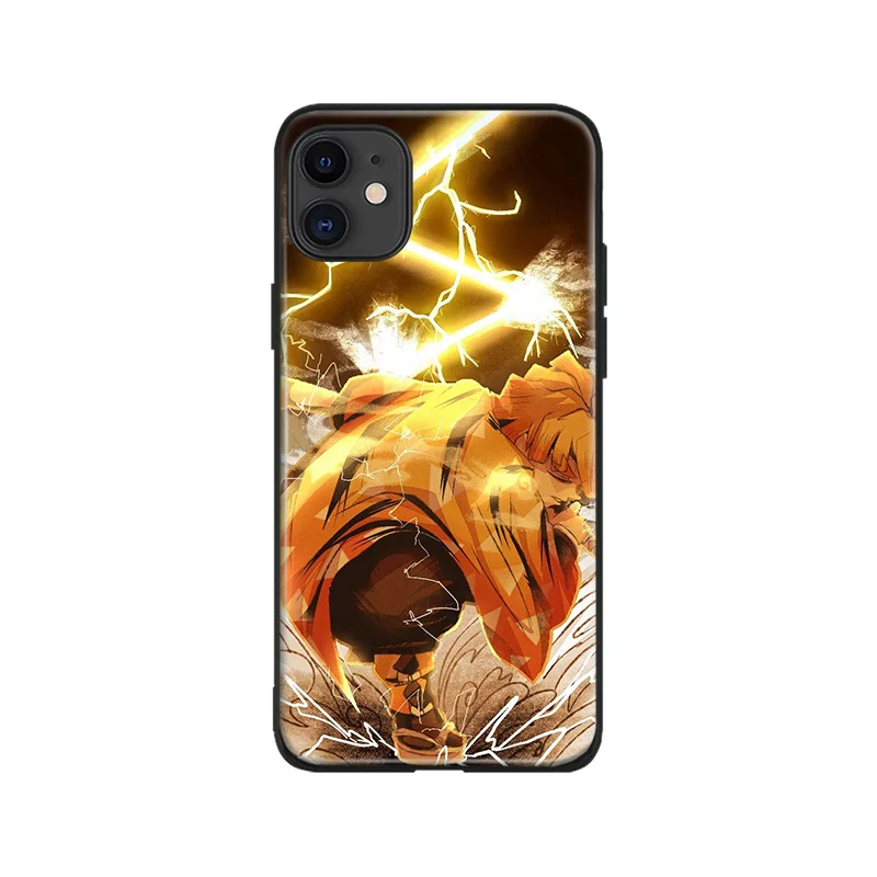 zenitsu thunderclap and flash phone case cover shell for iphone se 6s 7 8 plus x xr xs 11 pro max samsung s note10 20 plus ultra free global shipping