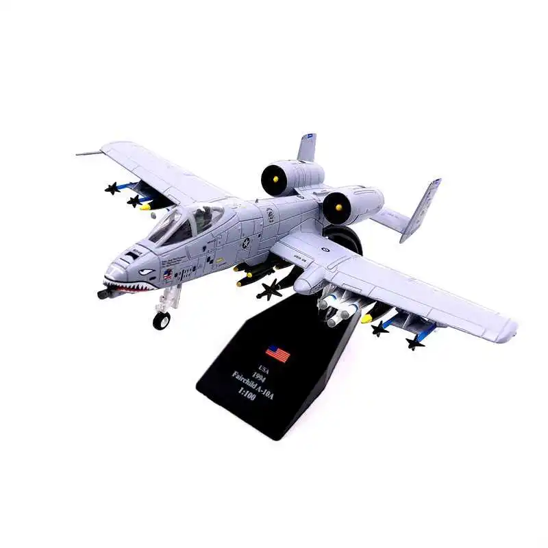 Gulf war tank killer a-10 fighter attack plane A10 military aircraft model 1/100 | Игрушки и хобби