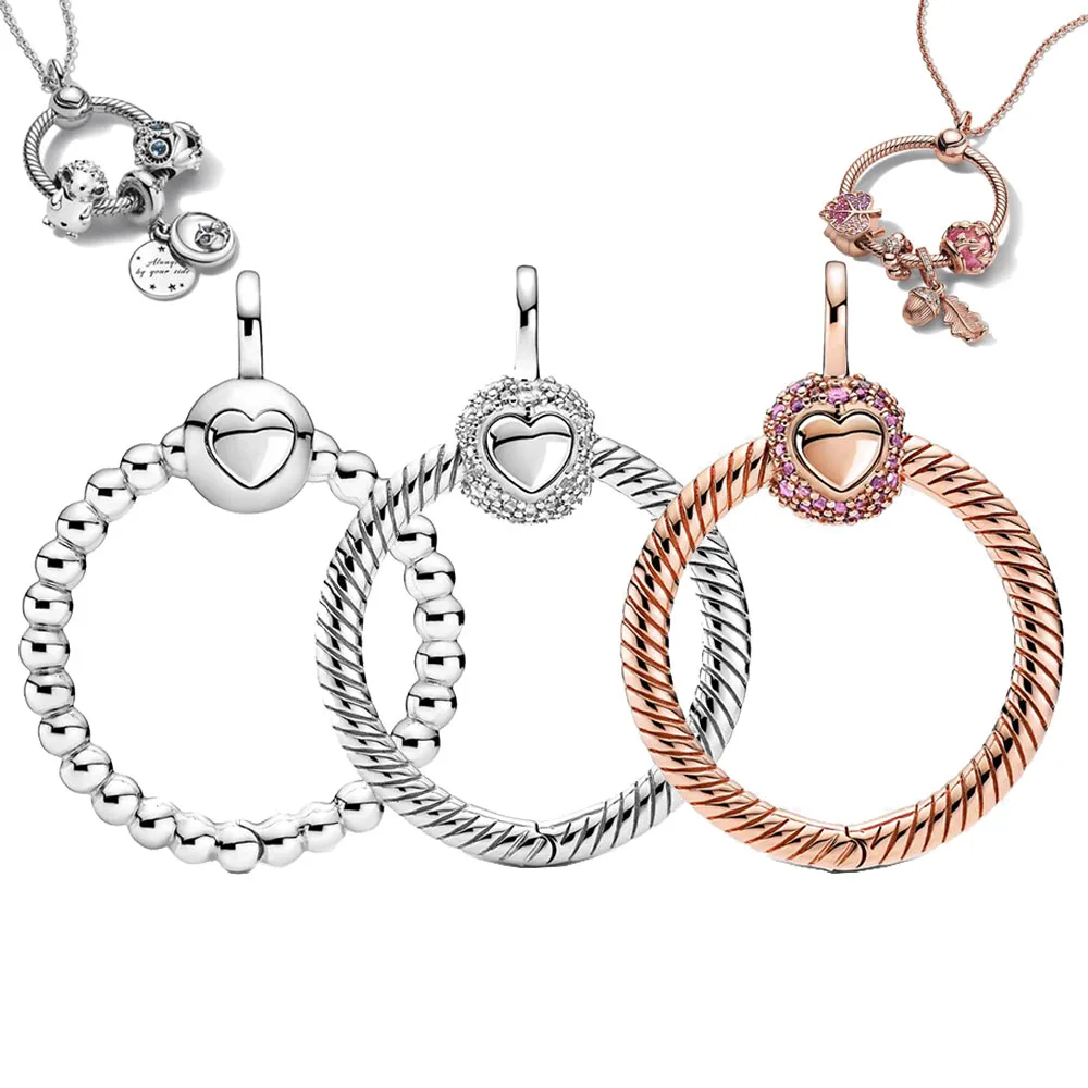 

2021 New Arrival rose gold Snake & Heart apple dangle Charm fit Original Pandora Bracelets For Women DIY Jewelry Making