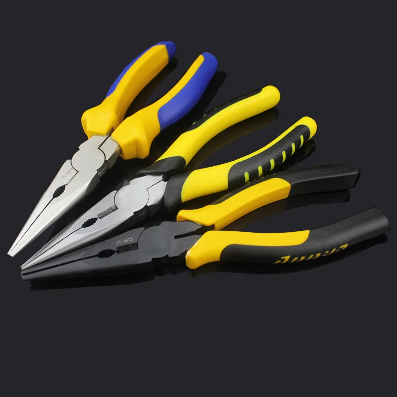 Набор плоскогубцев из хромованадиевой стали инструменты электрики 6/8 дюймов с