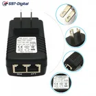 POE блок питания 48 в 24 Вт 0,5 А POE инжектор Ethernet адаптер для камеры видеонаблюдения телефона США ЕС настенная вилка для сетевого устройства