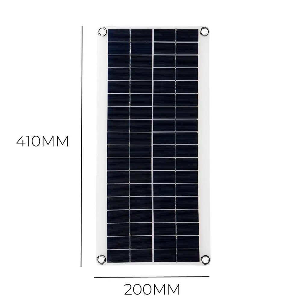 Портативная солнечная панель с двумя USB портами 100 Вт 18 В С ШИМ контроллером 30
