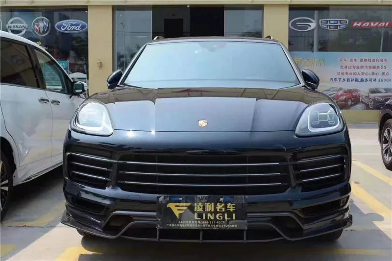 Автомобильный спойлер для переднего бампера из углеродного волокна задний