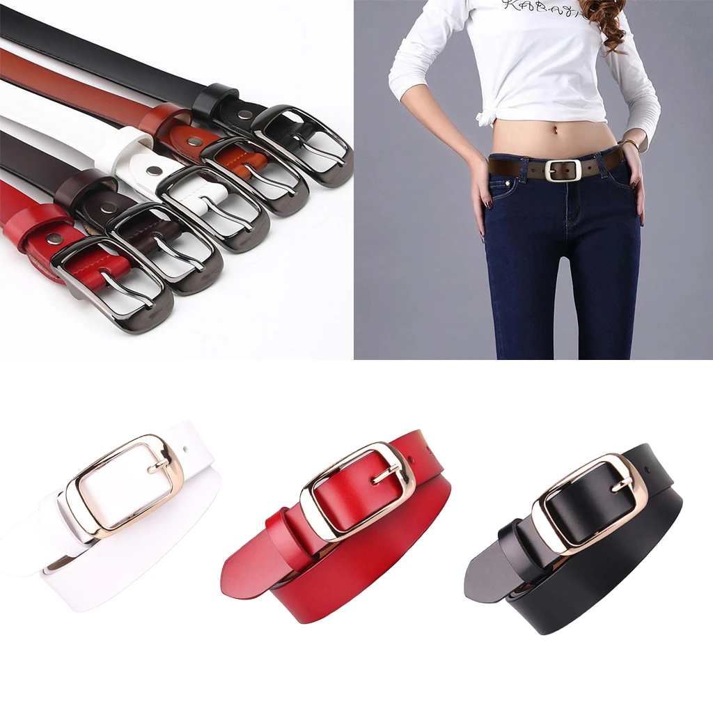 

Women's Stylish Leather Waist Belt Dress Pin Buckle Belts Strap Adjustable