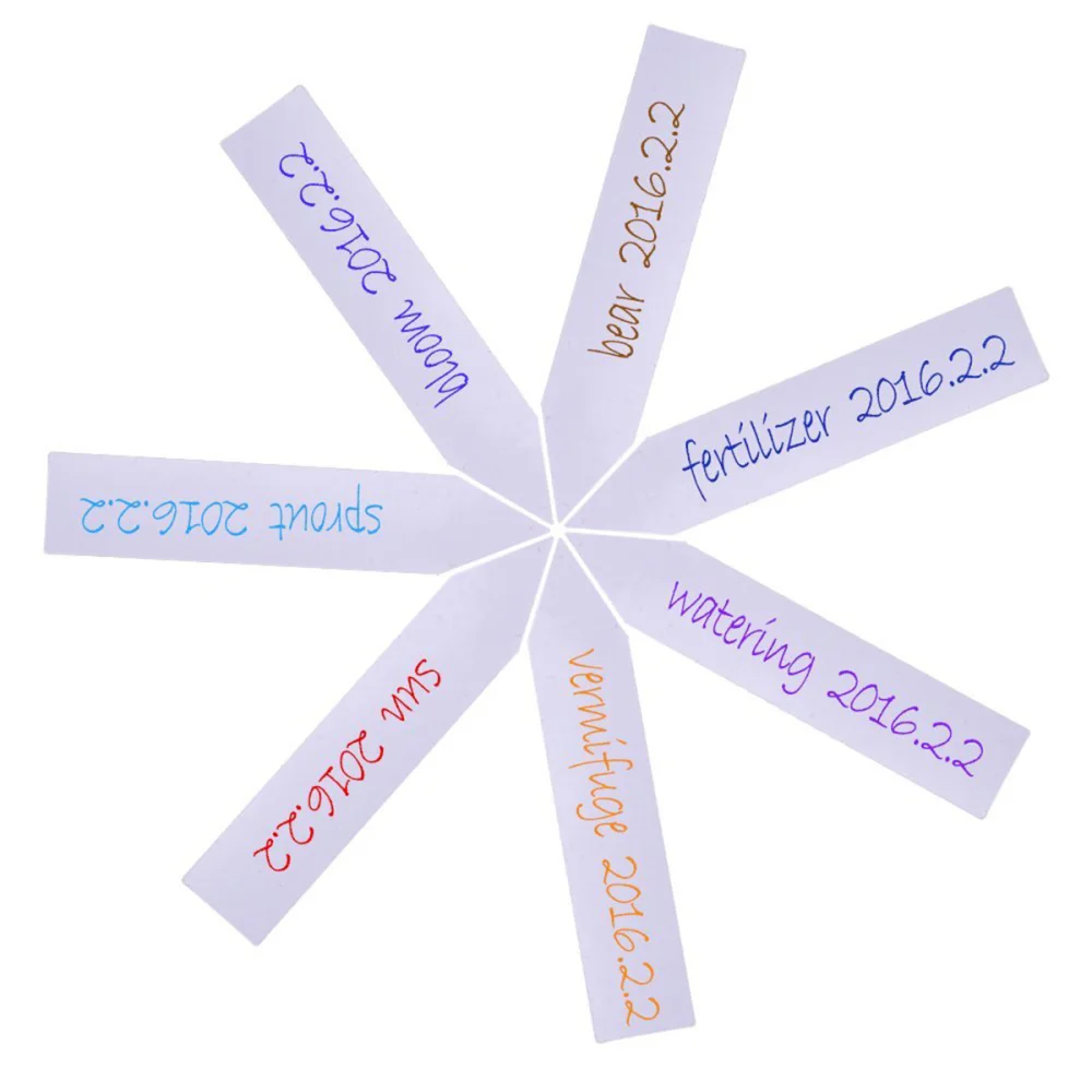 

100pcs 10*2cm Plant Garden Labels Markers Garden Stake Tags Plant Pot Markers Garden Supplies (White)