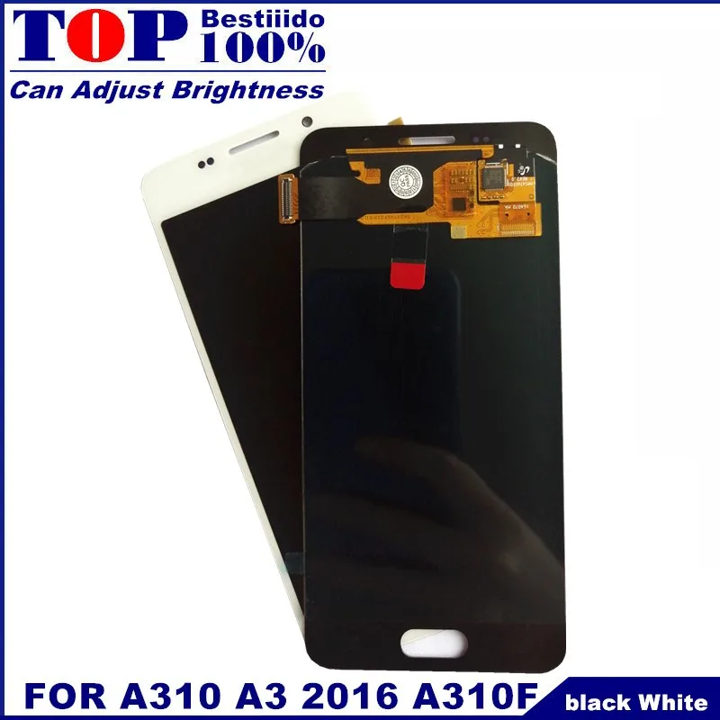100% протестированный AMOLED ЖК-дисплей для samsung Galaxy A3 2016 A310 A310F A310H A310M A310Y сенсорный