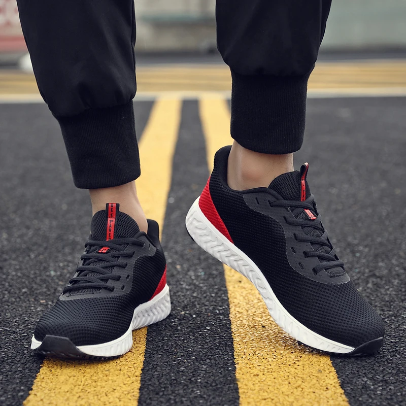 

2021 New Summer Men's Light Mesh Sneakers Trendy Walking Outdoor Casual Shoes Fashion Lace-Up High Quality Running Sport Shoes