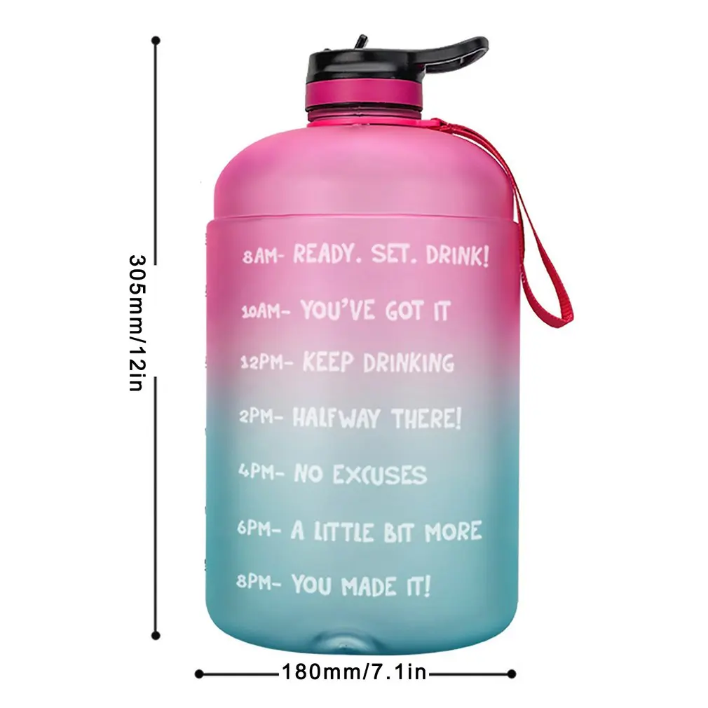 

Water Bottle with Straw Clear Plastic Drinking Bottles GYM Tool Jug BPA Sports Cup