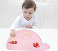 dolphin silicone baby placemat bpa free heat insulation child table pad waterproof kid mat food grade children feeding tableware