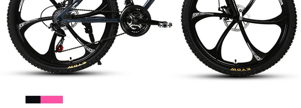 Горный велосипед MTB 21/24/27 Скорость двойной дисковый тормоз 2426 дюймов и студенток одного колеса переменной Скорость велосипеда