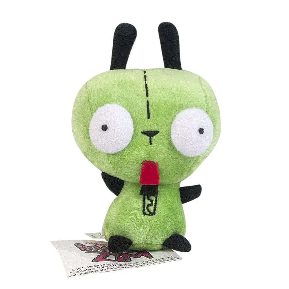 

Invader Zim Cartoon Anime Character Green Dog Plush Toys Stuffed Animal Pillows Dolls Cute Peluche Doll 20cm Toys for Children