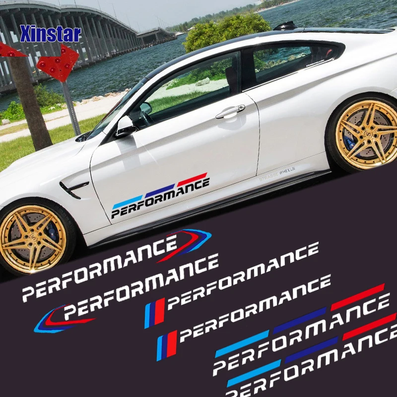 

M Power MPerformance Car Body Sticker For BMW E30 E36 E39 E46 E60 E61 E64 E70 E71 E85 E87 E90 E83 F10 F20 F30 E80 M3 M5