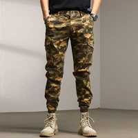 newly military fashion men jeans camouflage multi pockets casual cargo pants men streetwear designer hip hop joggers trousers