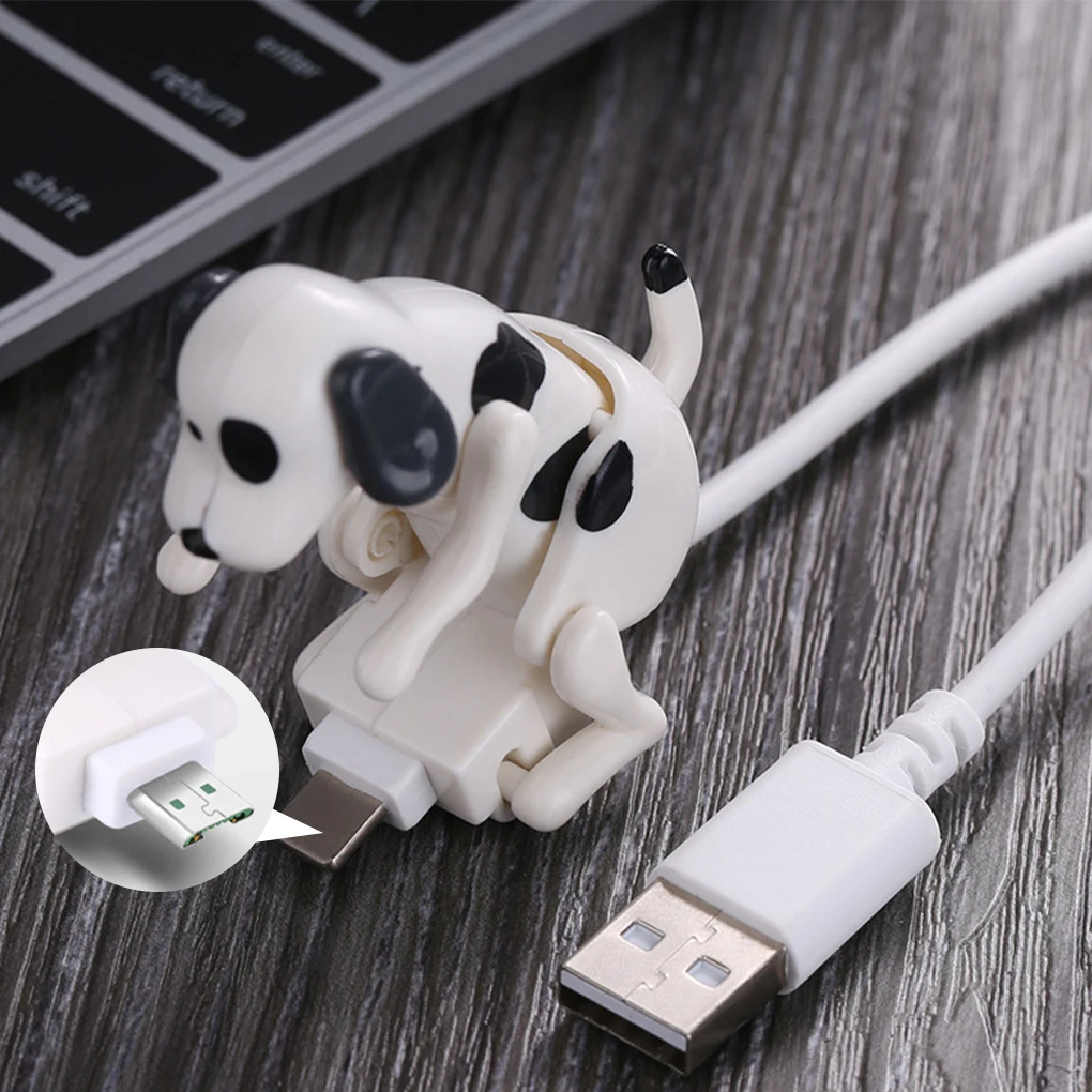 

1.2M type-c USB Phone Cable Mini Humping Spot Dog Toy Smartphone Cable Data Charging Line Universal Phone Cables Dropshipping