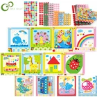 8 шт., детские наклейки-пуговицы для раннего развития