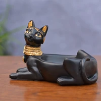 cigarette ashtray ancient egyptian bastet cat goddess statueash holder for smokerstabletop smoking ash tray home office bar de
