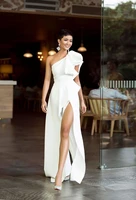 simple evening dress warm white formal dress elegant evening gown vintage dress party vestido de festa