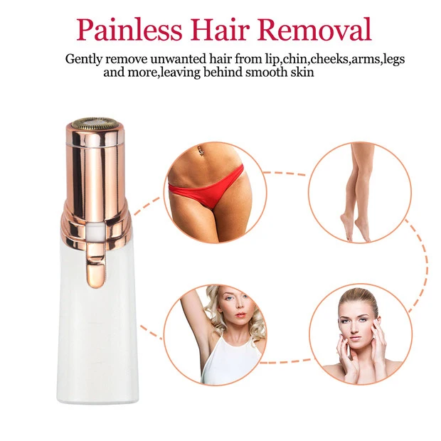 

Mini Electric Lipstick Shaving Tool Women Neck Leg Hair Remover High Quality Painless Removal Body Hair Remover Razor Depilator