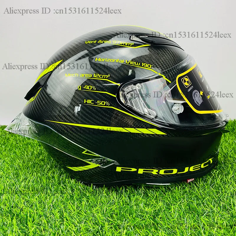 Full Face Motorcycle Helmet Pista GP R Project 3.0 Carbon Fiber Motocross Racing Motobike | Автомобили и мотоциклы