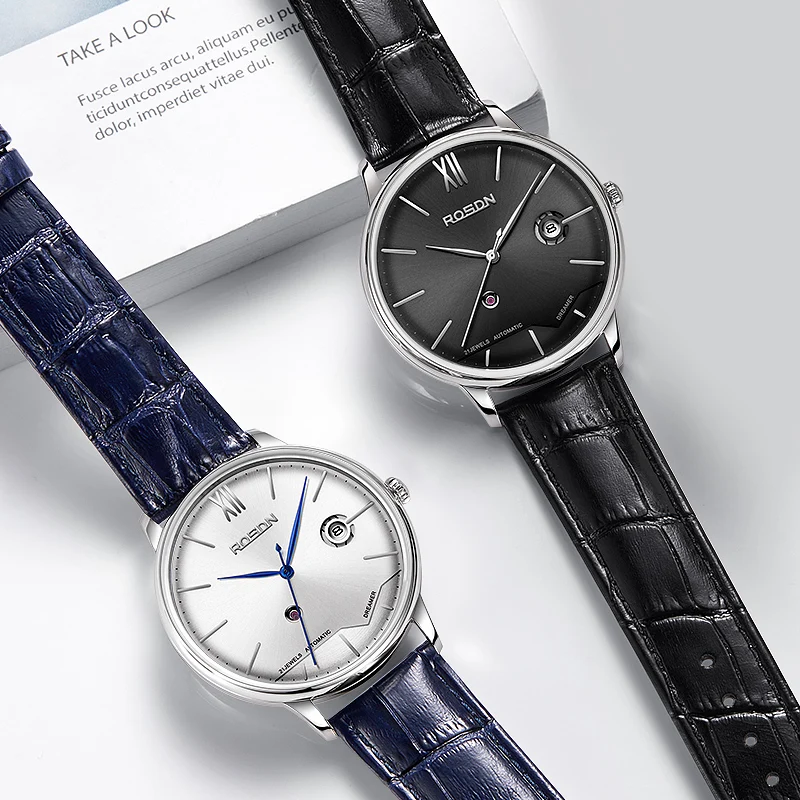 Часы мужские с автоподзаводом и сапфировым стеклом 50 м | Наручные часы