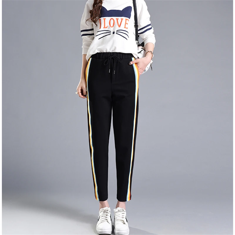 2021 весенне-летние женские повседневные тренировочные брюки свободные джоггеры
