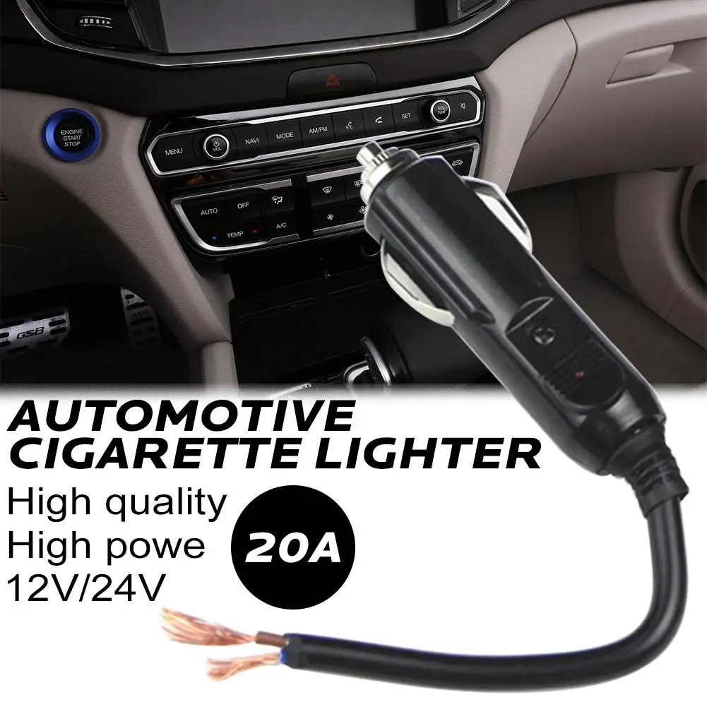 

12V24V Automobile Cigarette Lighter Plug Male / Automotive Electric Appliances Cigarette Lighter Plug / with Indicator Light