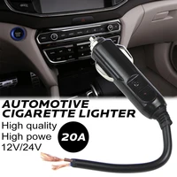 12v24v automobile cigarette lighter plug male automotive electric appliances cigarette lighter plug with indicator light