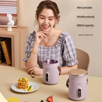 500w electric kettle stew pot slow cooker portable cooking pot stewing porridge soup with appointment for home travel 600ml