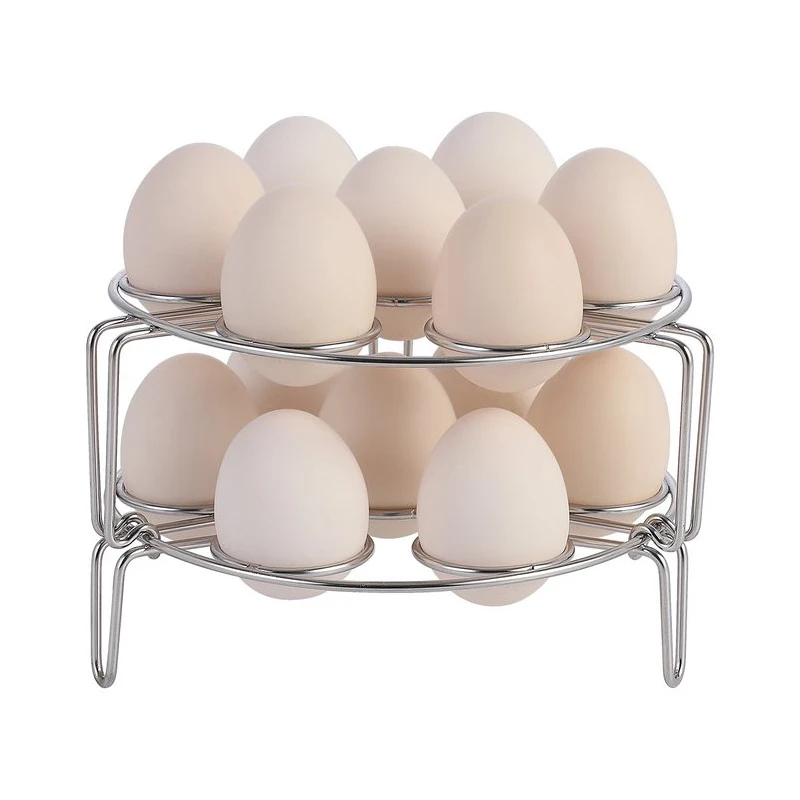 Нержавеющая сталь Яйца Пароход стеллаж Штабелируемый для Мгновенные обновления