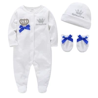 newborn baby boys girl rompers hat gloves long sleeve cartoon velvet infant jumpsuit overalls cute toddler onesies outfit