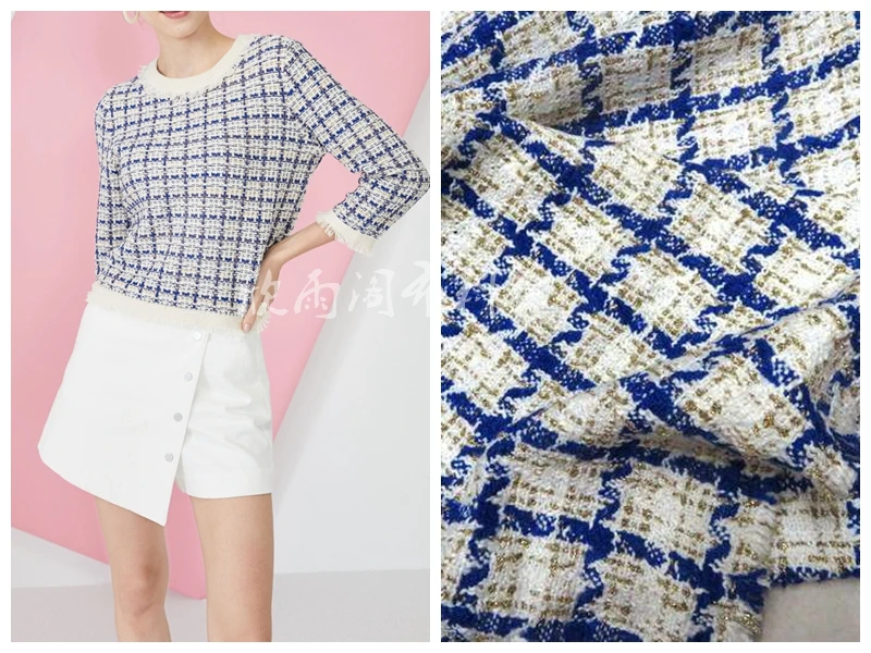 Бесплатная доставка проверка ткани из твида цена за 1 метр 59 дюймов | Дом и сад