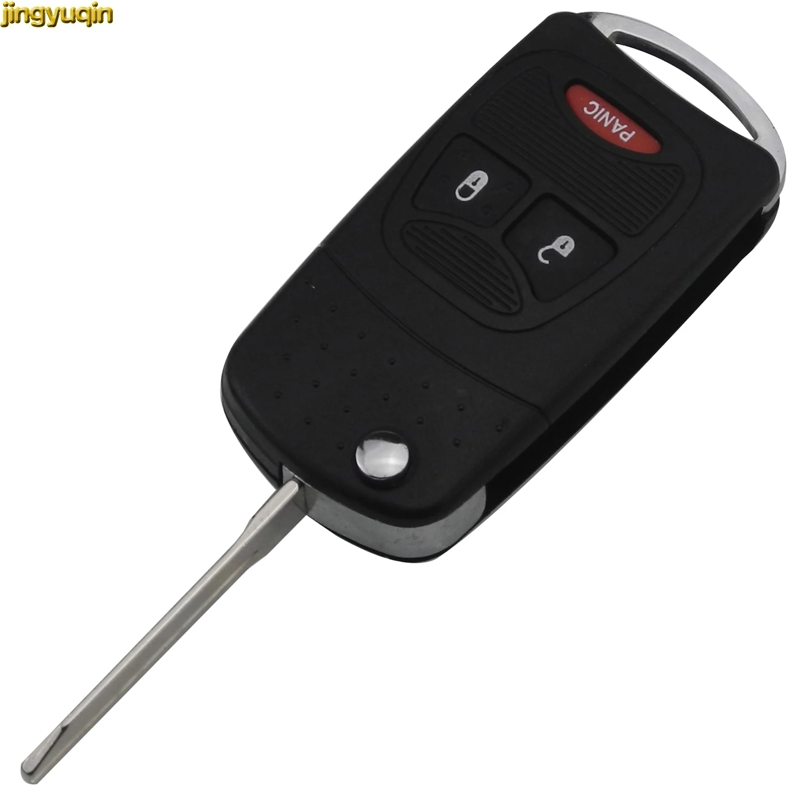 Jingyuqin ключ брелок кармашек для Chrysler Jeep Dodge Ram 1500 Калибр Nitro 2500 3500 3 кнопки