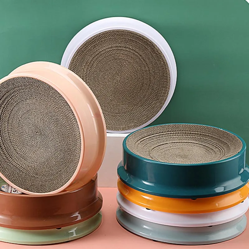 

Compass Round Cat Scratch Board Resistant Plastic Nest Combination Pet Dog Litter Resistente A Rayones Redondos